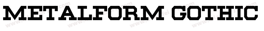 Metalform Gothic JNL字体转换
